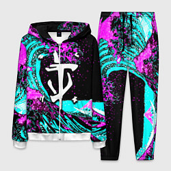 Мужской костюм Doom самураи неоновая волна