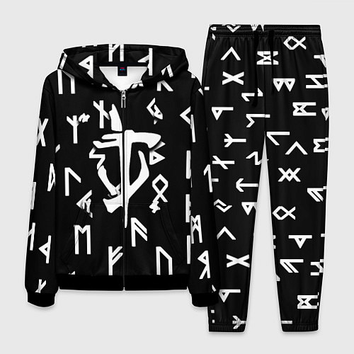 Мужской костюм Doom магические символы / 3D-Черный – фото 1