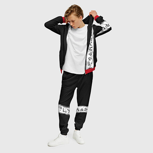 Мужской костюм Doom символы марса / 3D-Красный – фото 3