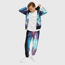 Костюм мужской Bender is a skateboarder in neon street - ai art, цвет: 3D-белый — фото 2