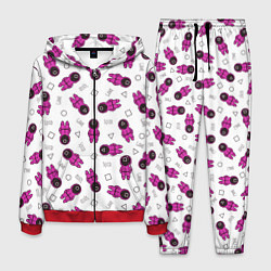 Костюм мужской Персонажи корейского сериала игра в кальмара, цвет: 3D-красный