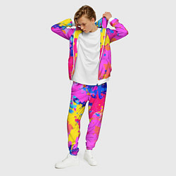 Костюм мужской Яркие пятна акриловой краски на стене, цвет: 3D-белый — фото 2