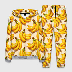 Костюм мужской Банановые связки паттерн, цвет: 3D-меланж