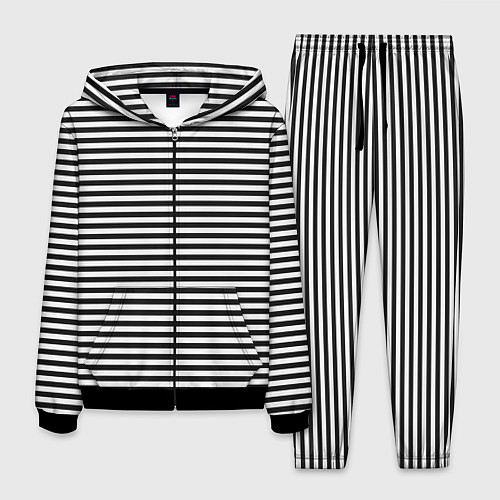 Мужской костюм Тельняшка подводника / 3D-Черный – фото 1