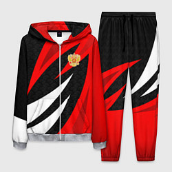 Костюм мужской Россия - красный спорт, цвет: 3D-меланж