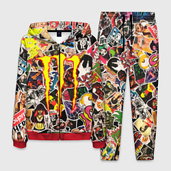 Мужской костюм Monster energy stikers logo