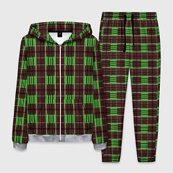 Костюм мужской Neon color black and green stripes, цвет: 3D-меланж