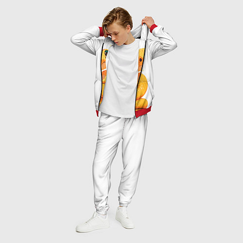 Мужской костюм Змейка и сердечки - милота / 3D-Красный – фото 3