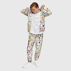 Костюм мужской Ребусы паттерн, цвет: 3D-белый — фото 2