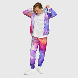 Костюм мужской Цветная дымка, цвет: 3D-белый — фото 2