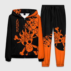 Костюм мужской One Piece - Ace, цвет: 3D-черный