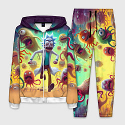 Мужской костюм Рик Санчес убегает от монстров