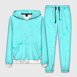 Костюм мужской Color light blue shapes, цвет: 3D-белый