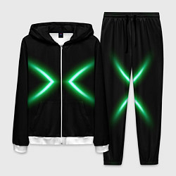 Костюм мужской Neon green lines, цвет: 3D-белый