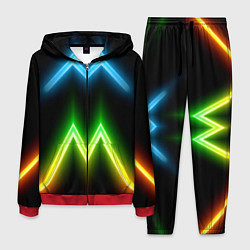 Мужской костюм Neon multicolored lines