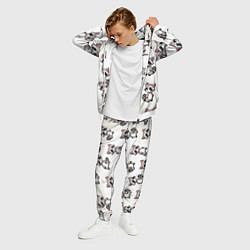 Костюм мужской Много енотов, цвет: 3D-белый — фото 2