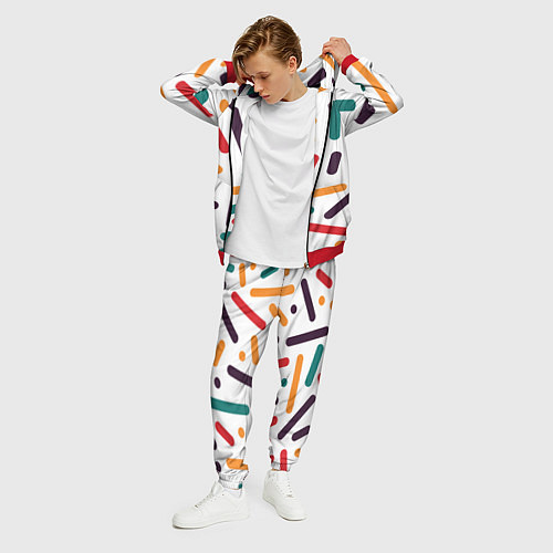 Мужской костюм Oval oil / 3D-Красный – фото 3