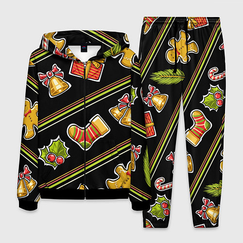 Мужской костюм Рождественский дух / 3D-Черный – фото 1