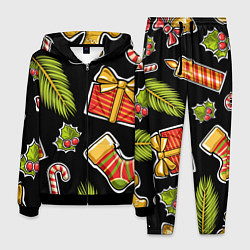 Костюм мужской Рождественский вайб, цвет: 3D-черный