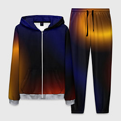 Мужской костюм Color black red blue