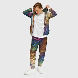 Костюм мужской Сморщенные складочки жидкости, цвет: 3D-белый — фото 2