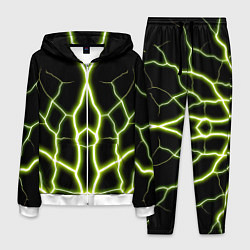 Мужской костюм Color green black