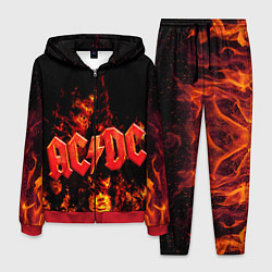 Костюм мужской AC/DC Flame, цвет: 3D-красный