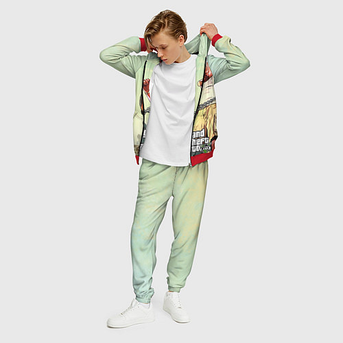 Мужской костюм GTA 5: Franklin Clinton / 3D-Красный – фото 3