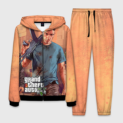 Мужской костюм GTA 5: Gangsta / 3D-Черный – фото 1
