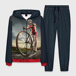 Костюм мужской Велогонщик, цвет: 3D-красный