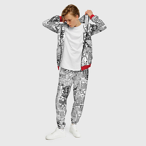 Мужской костюм Enter Shikari: Words / 3D-Красный – фото 3