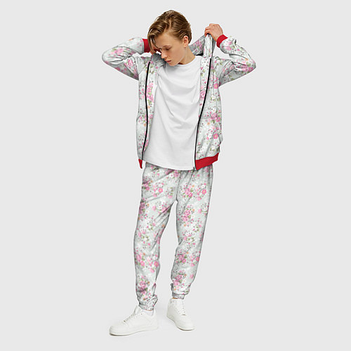 Мужской костюм Flower pattern / 3D-Красный – фото 3