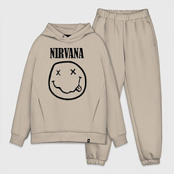 Мужской костюм оверсайз Nirvana, цвет: миндальный