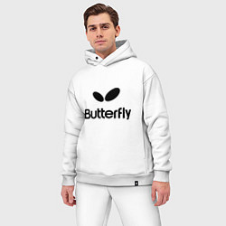 Мужской костюм оверсайз Butterfly Logo, цвет: белый — фото 2