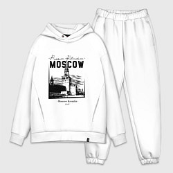 Мужской костюм оверсайз Moscow Kremlin 1147, цвет: белый