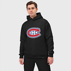 Мужской костюм оверсайз Montreal Canadiens, цвет: черный — фото 2