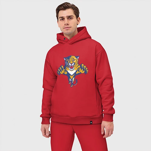 Мужской костюм оверсайз Florida Panthers / Красный – фото 3