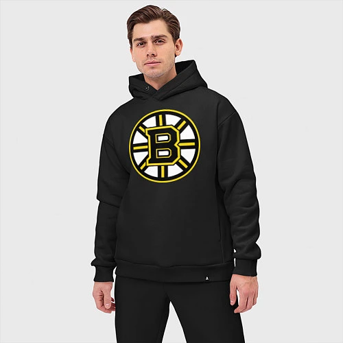 Мужской костюм оверсайз Boston Bruins / Черный – фото 3