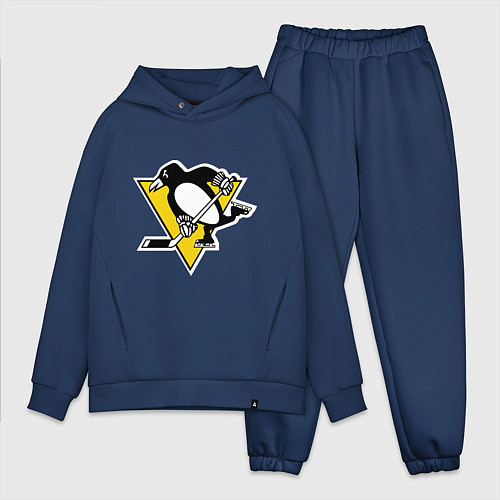 Мужской костюм оверсайз Pittsburgh Penguins: Malkin 71 / Тёмно-синий – фото 1