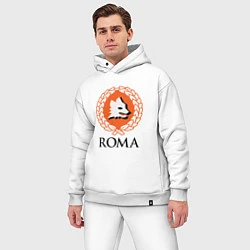 Мужской костюм оверсайз Roma, цвет: белый — фото 2