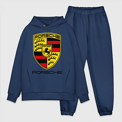 Мужской костюм оверсайз Porsche Stuttgart цвета тёмно-синий — фото 1