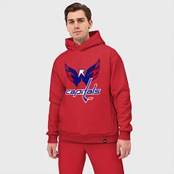 Мужской костюм оверсайз Washington Capitals: Ovechkin, цвет: красный — фото 2