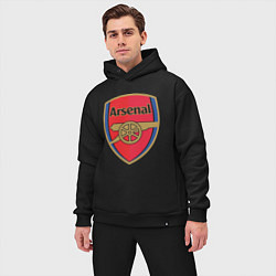 Мужской костюм оверсайз Arsenal FC цвета черный — фото 2
