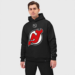 Мужской костюм оверсайз New Jersey Devils: Kovalchuk 17 цвета черный — фото 2