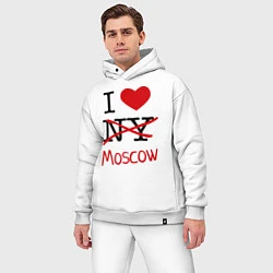 Мужской костюм оверсайз I love Moscow, цвет: белый — фото 2