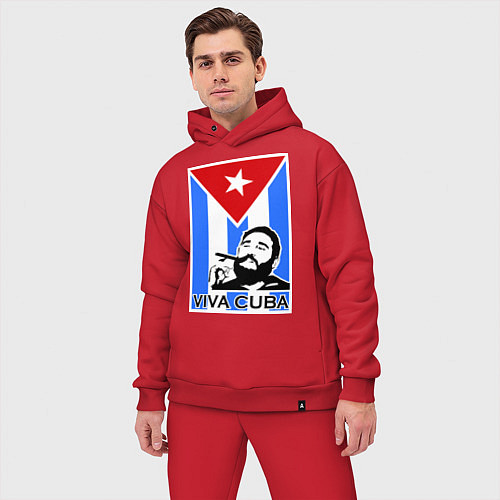 Мужской костюм оверсайз Fidel: Viva, Cuba! / Красный – фото 3