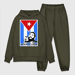 Мужской костюм оверсайз Fidel: Viva, Cuba!, цвет: хаки