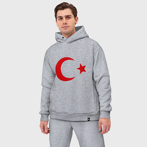 Мужской костюм оверсайз Турция / Меланж – фото 3