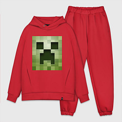 Мужской костюм оверсайз Мinecraft creeper