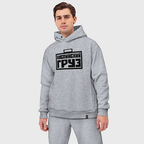 Мужской костюм оверсайз Каспийский груз / Меланж – фото 3